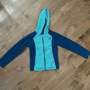 North Face fleece hoodie. GUC. Size S